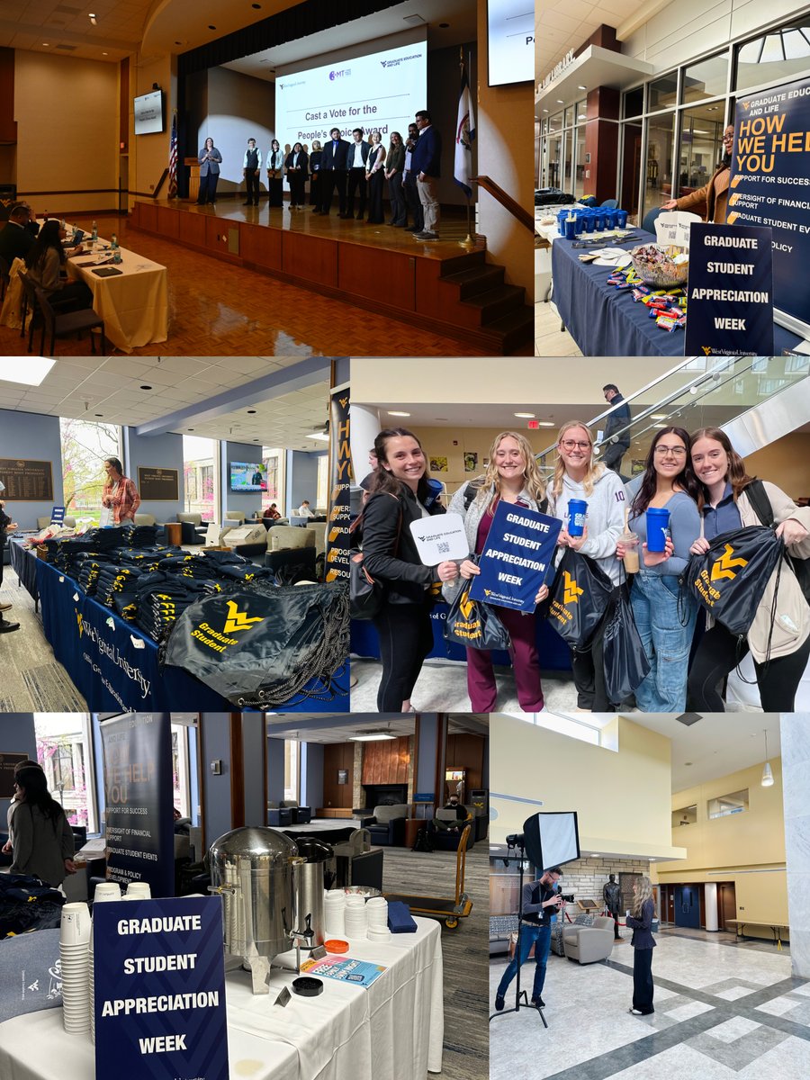 Thank you to all WVU grad and professional students for making GSAW 2025 so special! We loved celebrating YOU through all of our events and activities.