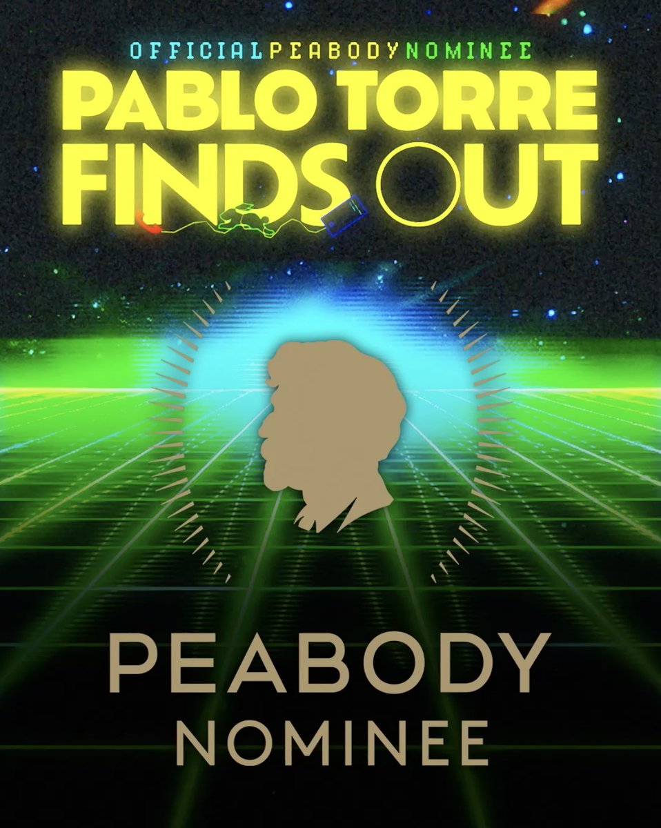 Pablo Torre 🕳️ (@pablotorre) on Twitter photo So, this is pretty surreal...
But the <a href="/PeabodyAwards/">Peabody Awards</a> Nominee list just came out and <a href="/pablofindsout/">Pablo Torre Finds Out</a> is on it.
An immense honor for our staff to be recognized amongst the very best in storytelling ⤵️ pablo.show/p/were-a-peabo… So, this is pretty surreal...
But the <a href="/PeabodyAwards/">Peabody Awards</a> Nominee list just came out and <a href="/pablofindsout/">Pablo Torre Finds Out</a> is on it.
An immense honor for our staff to be recognized amongst the very best in storytelling ⤵️ pablo.show/p/were-a-peabo…