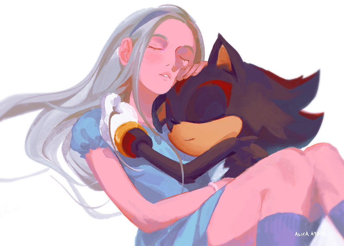 シャドウ・ザ・ヘッジホッグ 「Tumblr request for Shadow and Maria 」|Alisa Aydinのイラスト