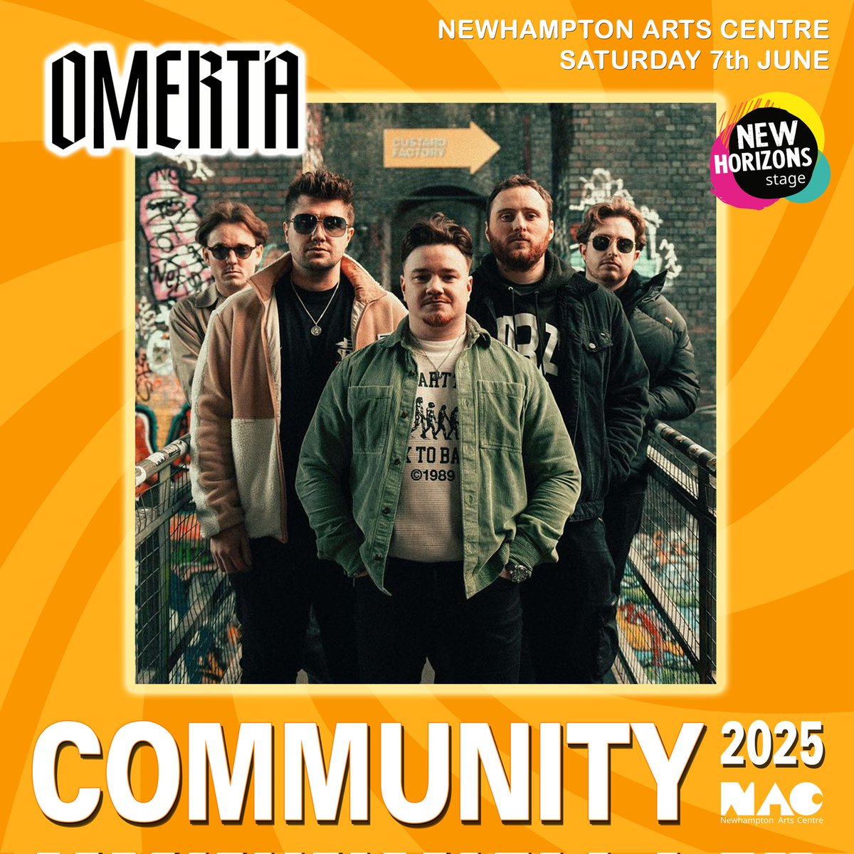 OMERTÁ is an indie rock band formed in the ❤️ of the Black Country.

Having headlined in Birmingham &amp; sold out a hometown show before even releasing a single, greater heights already beckon. Be there at the start!

Saturday 7th June! Tickets here:

newhamptonarts.co.uk/events/communi…