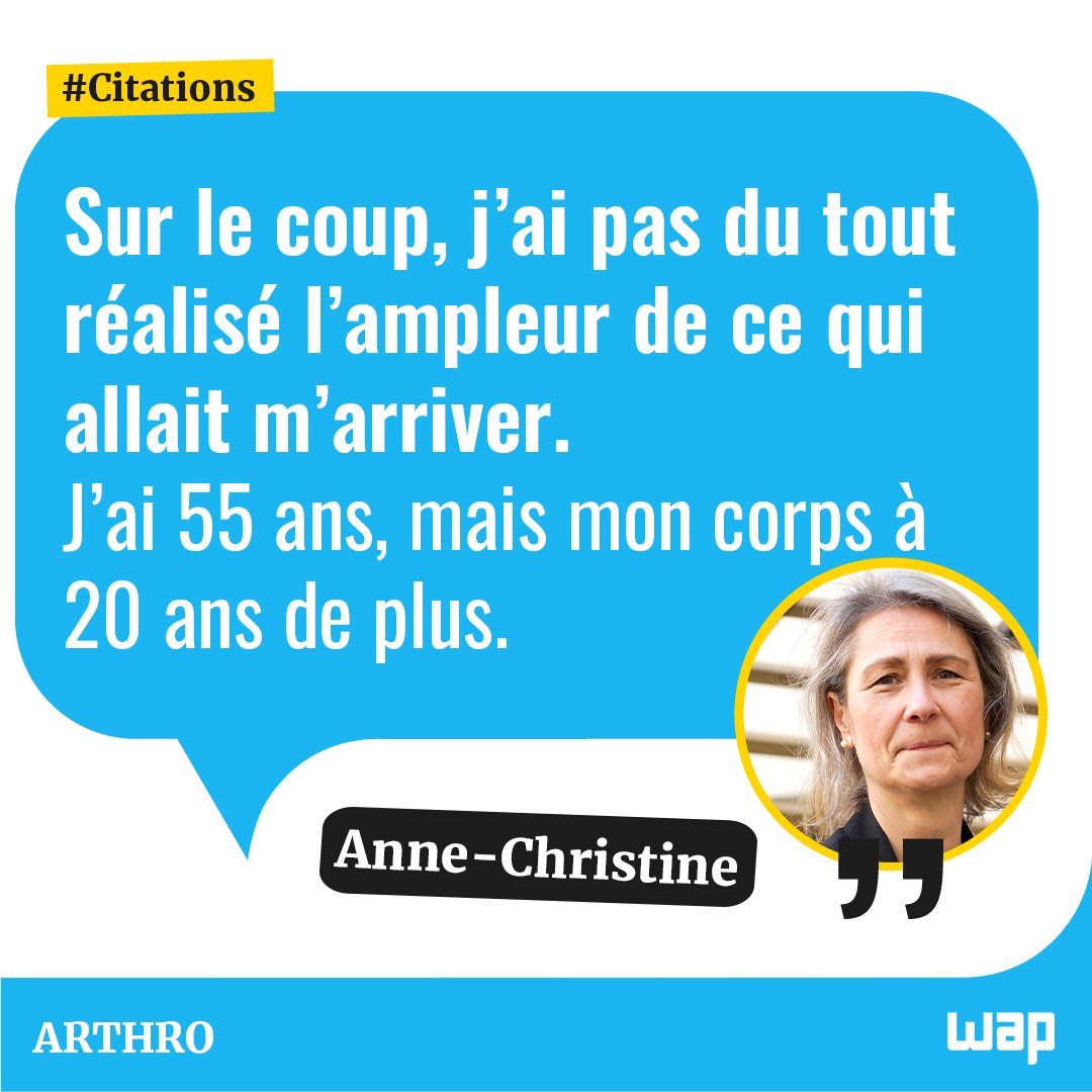 💪 Depuis ses 25 ans, Anne-Christine mène une lutte contre la polyarthrite rhumatoïde.
￼
✨Membre de l’Association Française des Polyarthritiques, elle nous a raconté son parcours et son combat.

👉 Découvre son témoignage sur We Are Patients !