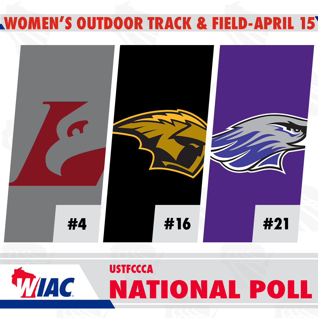 WIAC (@wiacsports) on Twitter photo #WIACTF | <a href="/UWLAthletics/">UWL Athletics</a> #⃣4⃣, <a href="/UWOshkoshTitans/">UW-Oshkosh Athletics</a> #⃣1⃣6⃣, and <a href="/UWWAthletics/">Warhawk Athletics</a> #⃣2⃣1⃣ in week three of the USTFCCCA National Poll!
#ExcellenceInAction
#d3tf #WIACTF | <a href="/UWLAthletics/">UWL Athletics</a> #⃣4⃣, <a href="/UWOshkoshTitans/">UW-Oshkosh Athletics</a> #⃣1⃣6⃣, and <a href="/UWWAthletics/">Warhawk Athletics</a> #⃣2⃣1⃣ in week three of the USTFCCCA National Poll!
#ExcellenceInAction
#d3tf
