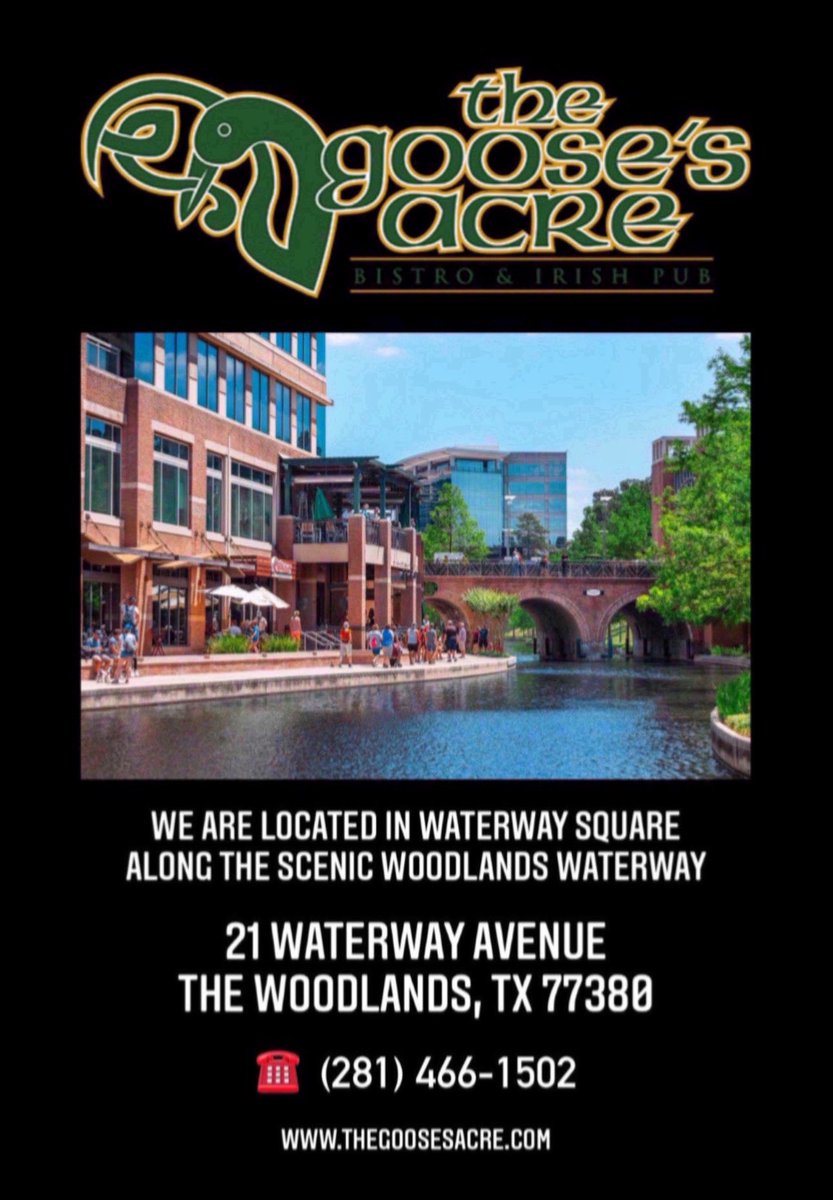 TheGoosesAcre1's tweet photo. #AllYouCanEat 🐰
#Easter #Brunch 10A-2P
#KidsEatFree 12 &amp; Under
1 per paying Adult 

Special Menu 

#acoustic #music 12P-3P
#Mimosas #BloodyMarys

Brunch on #TheWaterway

#WoodlandsWaterway

#EasterBrunch 🥂#Brunching #EasterSunday #LiveMusic #breakfast #lunch #TheWoodlandsTX https://t.co/4LQYwRcTpj