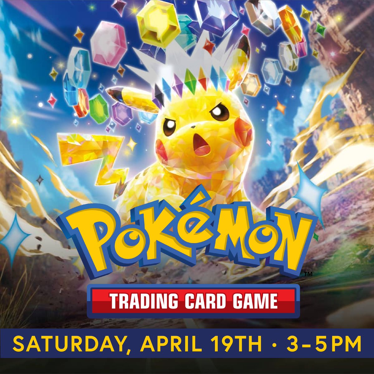 New to Pokémon TCG or just need a refresher? Swing by this Saturday at 3 PM for a relaxed learn-to-play session. Perfect for beginners of all ages—come catch the basics! ⚡