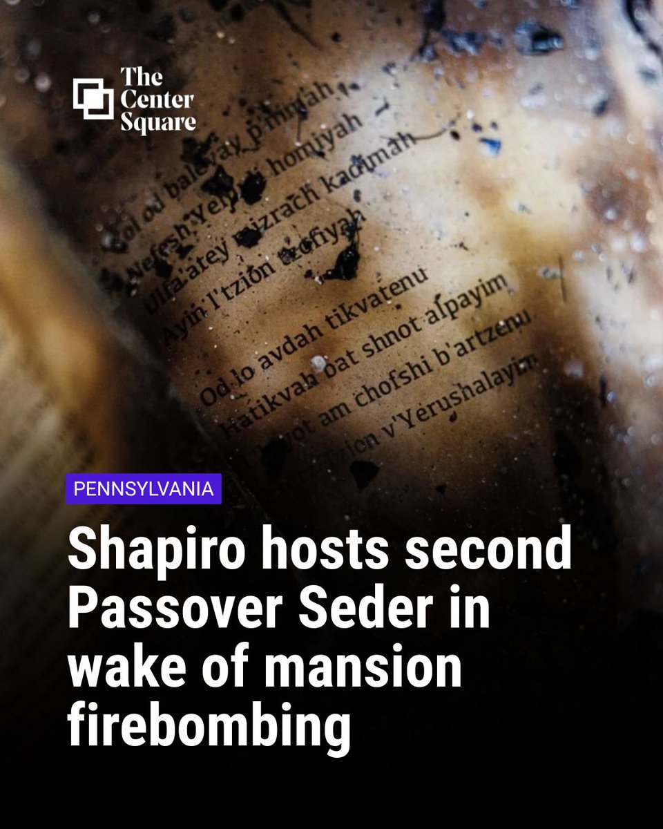 A day after a Passover Seder firebombing at his Harrisburg residence, Gov. Josh Shapiro held a second holiday observance in the charred mansion. 

Read the full story: buff.ly/3jnMeX4