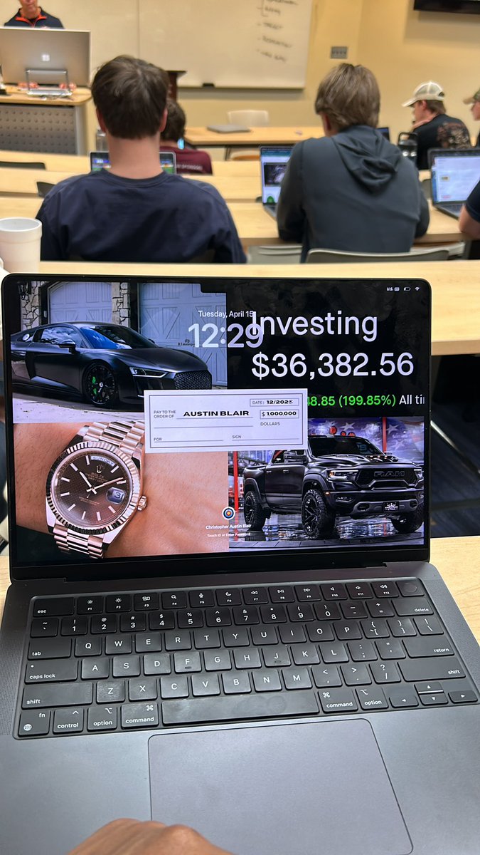 Crazy that I sat in this classroom and made $21k that day. Every once in a while that memory crosses my mind