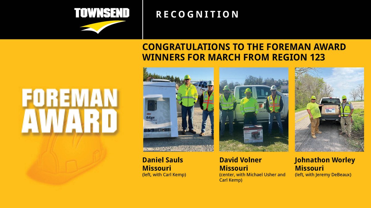 TownsendTreeSvc's tweet image. #Safety isn’t just a priority; it&apos;s a part of our #culture, thanks to individuals like these who go above and beyond to ensure it.
#SafetyFirst #SafetyChampions #WorkplaceSafety #TeamAppreciation #EmployeeRecognition