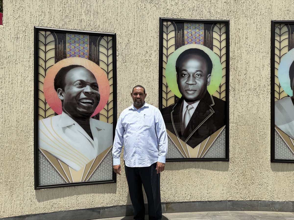 Standing at the Hallowed Monument of the legendary Pan-Africanist and first President of Ghana, Dr Kwame Nkrumah’s Museum in Accra Ghana.