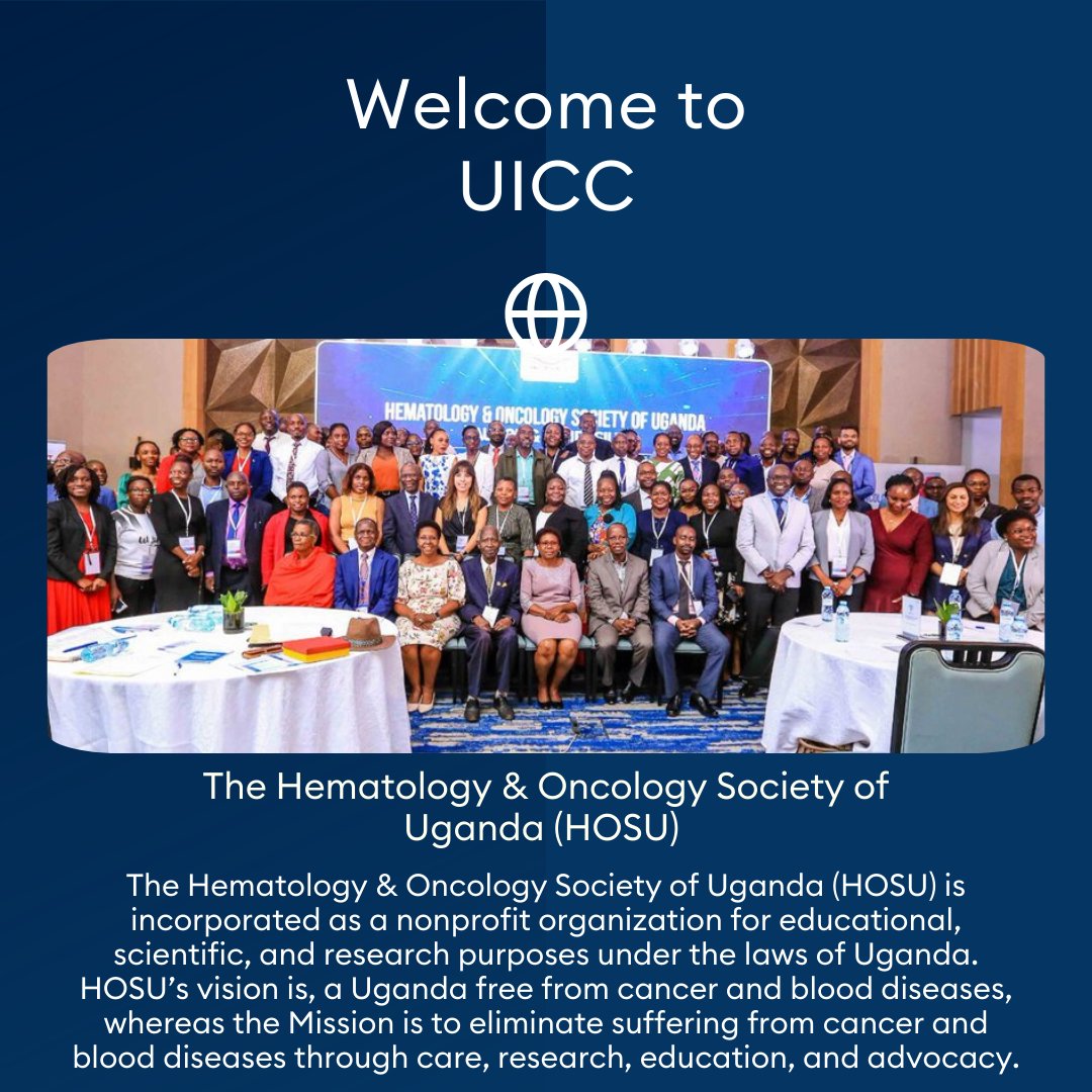 Union for International #CancerControl (@uicc) on Twitter photo Please join us in welcoming our newest member, The Hematology & Oncology Society of Uganda (HOSU) 🎉 We're excited to have you as part of our global community. <a href="/HemOnc_Uganda/">Hematology & Oncology Society of Uganda</a> Please join us in welcoming our newest member, The Hematology & Oncology Society of Uganda (HOSU) 🎉 We're excited to have you as part of our global community. <a href="/HemOnc_Uganda/">Hematology & Oncology Society of Uganda</a>