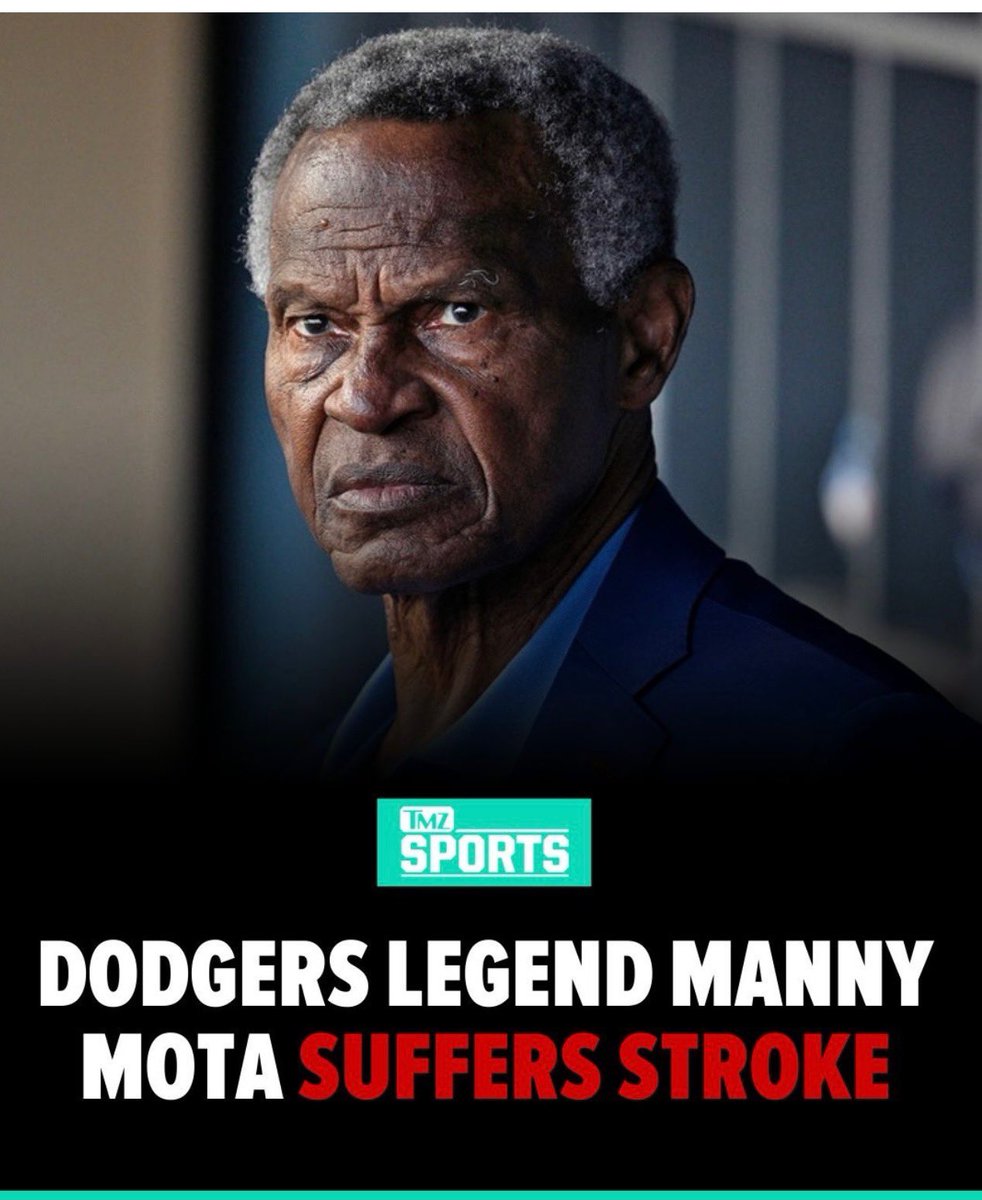 Cookie and I are praying for a speedy recovery for Dodgers legend, Manny Mota 🙏🏾