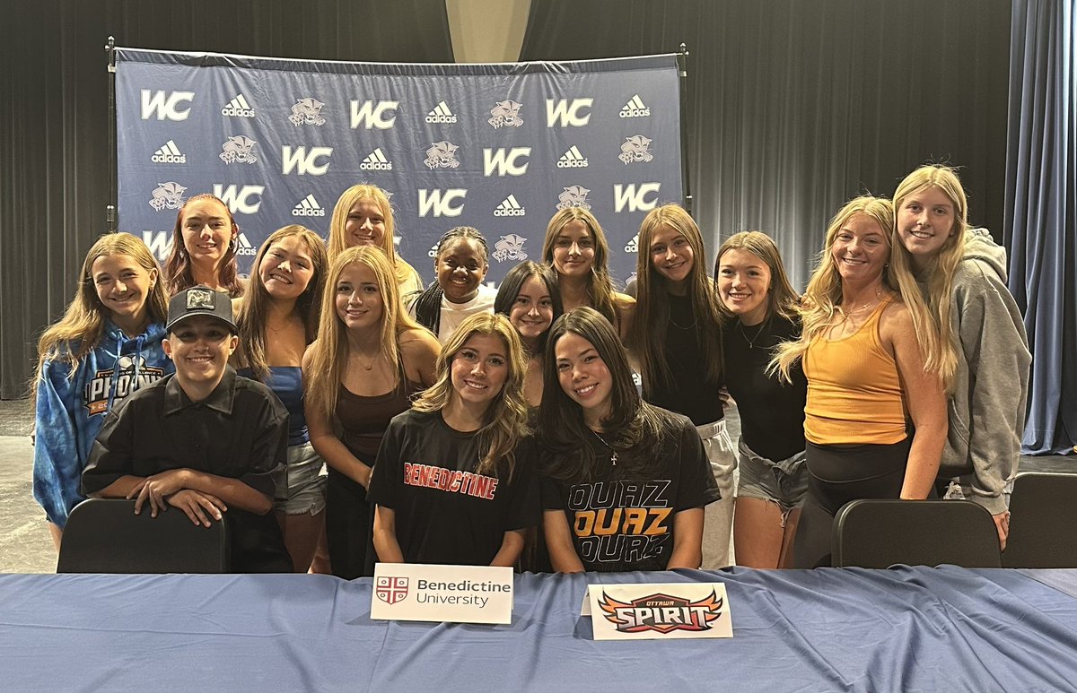 Signing day for 3 of our senior 25’ Wildcats!  Congrats Emma, Madison Mendiola, and Madison Rubio!  Well
Deserved ladies!