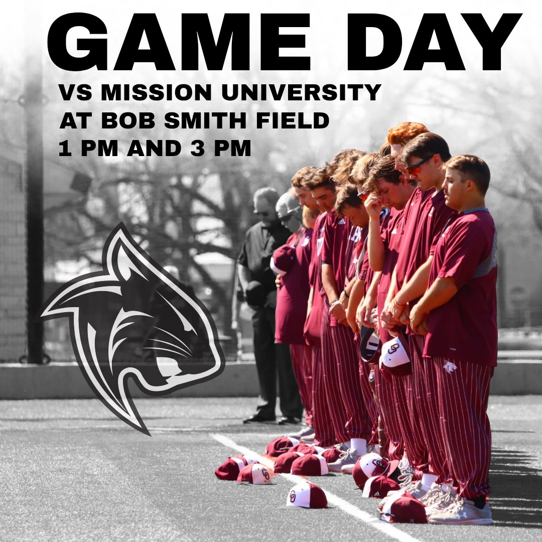 @CofOSports (@cofosports) on Twitter photo It's Bobcat โพ๏ธ โพ๏ธ โพ๏ธ GAME DAY!
๐๏ธ Mission University
๐ Point Lookout, MO
โฐ 1:00 pm
โฐ 3:00 pm
๐ tinyurl.com/CofOBBvsMUStatโฆ
๐ tinyurl.com/CofOBBvsMUStatโฆ
๐บ tinyurl.com/CofOBBvsMUVideโฆ
๐บ tinyurl.com/CofOBBvsMUVideโฆ
Let's go, Bobcats!
<a href="/CofOBaseball/">CofO Baseball</a> It's Bobcat โพ๏ธ โพ๏ธ โพ๏ธ GAME DAY!
๐๏ธ Mission University
๐ Point Lookout, MO
โฐ 1:00 pm
โฐ 3:00 pm
๐ tinyurl.com/CofOBBvsMUStatโฆ
๐ tinyurl.com/CofOBBvsMUStatโฆ
๐บ tinyurl.com/CofOBBvsMUVideโฆ
๐บ tinyurl.com/CofOBBvsMUVideโฆ
Let's go, Bobcats!
<a href="/CofOBaseball/">CofO Baseball</a>