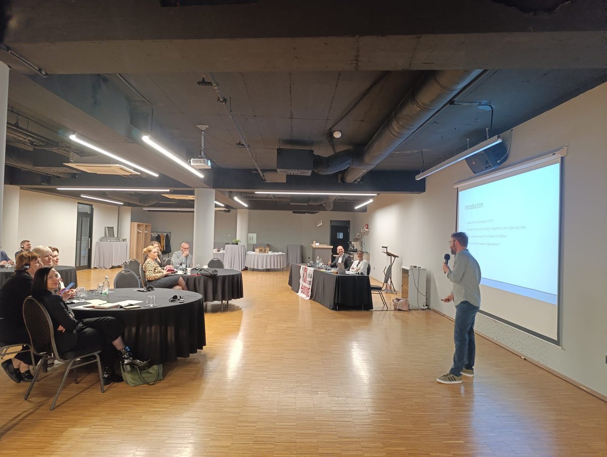 Dr Gareth Murphy, Head of Industrial Relations at FSU, participating with our sister union, SBF, in Croatia with our international <a href="/UNIGlobalFin/">UNI Finance</a>. Discussing strengthening collective bargaining and rights at work.

BETTER WITH THE FSU, join us: fsunion.org/fsu/join