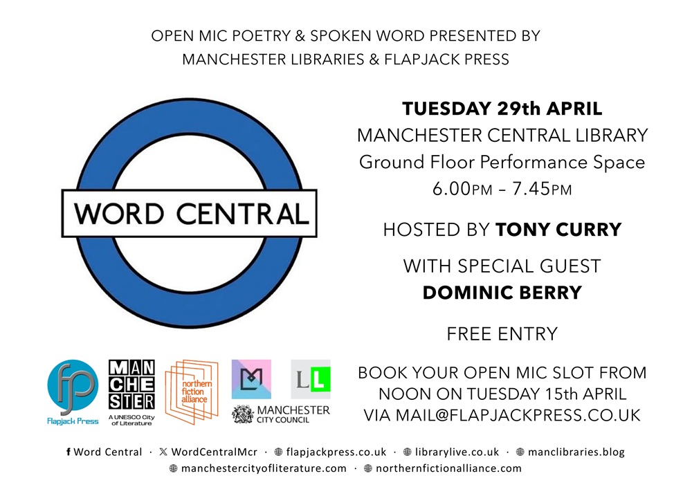 Our open mic line up for April is now complete.
Reserve list only from now on.