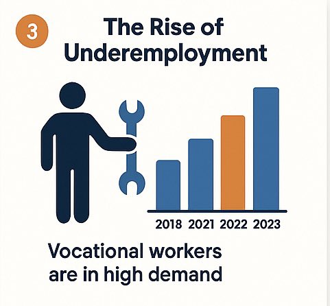 S0romi's tweet image. The Rise of Underemployment
More young people are working jobs far below their qualifications. It’s a silent crisis that’s wasting talent and energy.
#Underemployment #NaijaJobs