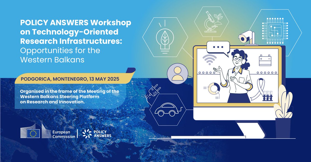 What makes Technology-Oriented Research Infrastructures a key driver for economic growth and youth-led innovation in the WB? 

Join us in Montenegro for an inspiring discussion on the future of European Technology Infrastructures.

 Register now: bit.ly/4jCrnfV