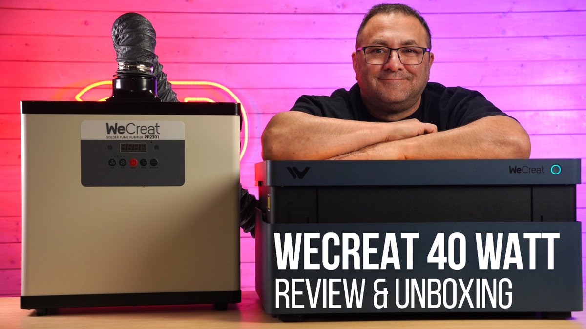 3DPrintedProps's tweet image. New Video UP!🔥
youtu.be/soRkl4uMPhE
Wecreat 40 Watt Laser and Fume Extractor Review
This thing was crazy easy to use. It was on and engraving and cutting in about 10 minutes. Crazy.
#WeCreatVision #LaserEngraving #CreativeTools #DIYProjects #SmallBusinessTools #WeCreat