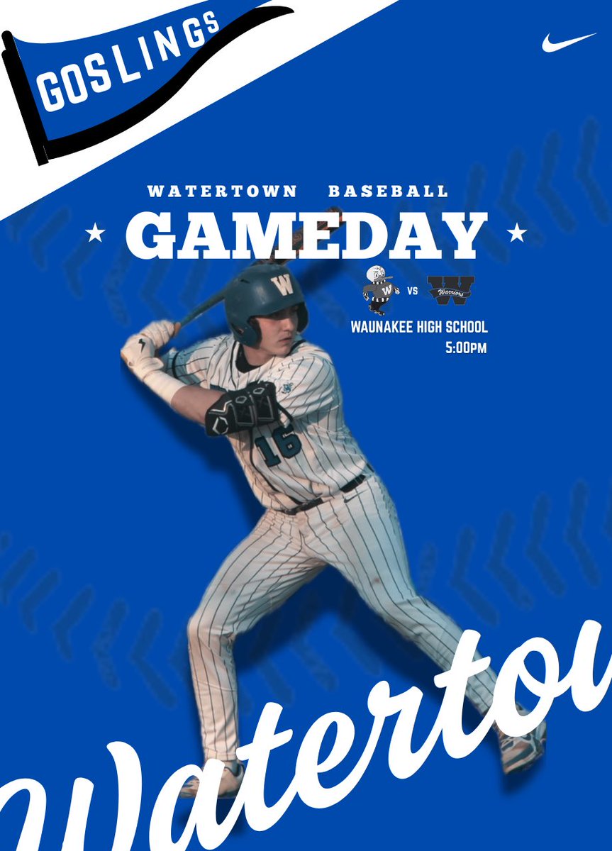 GAMEDAY
📍 Waunakee HS
⏰ 5:00pm
🆚Waunakee
🔵⚪️ Go Goslings!