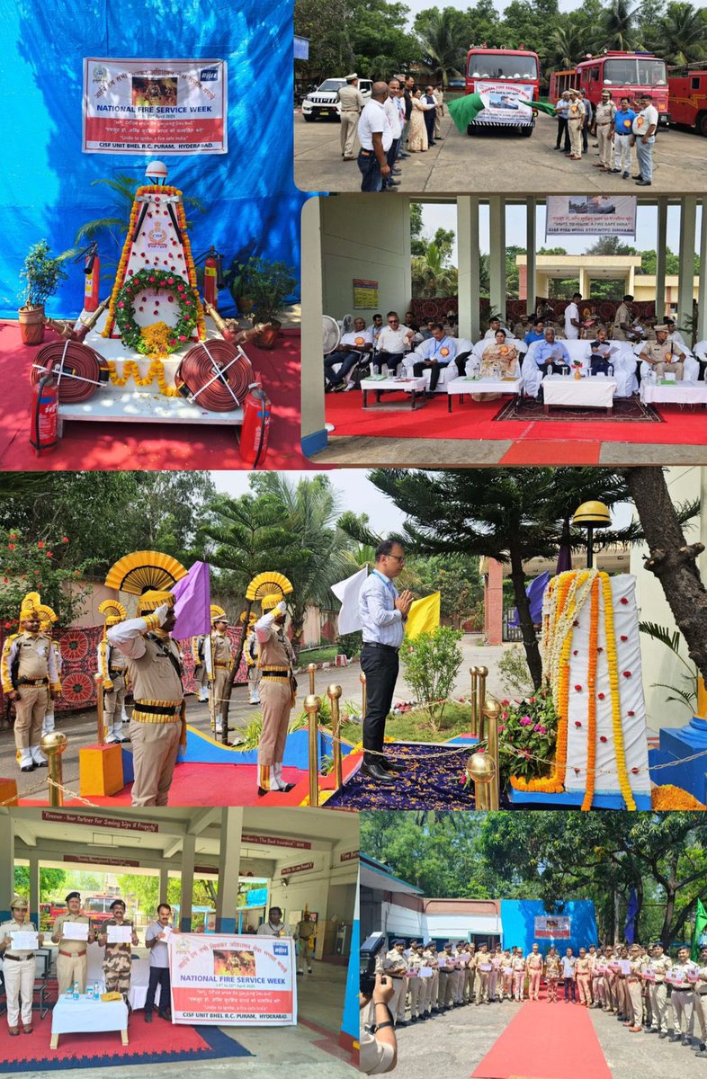CISFSouth's tweet image. #FireSafetyWeek - 2025!
CISF is observing Fire Safety Week at its units and formations across the country from 14 to 20 April 2025.
#CISF: The only CAPF with a specialized Fire Service Wing - protects lives &amp;amp; assets with unmatched skill.
#shieldofsecurity @CISFHQrs
