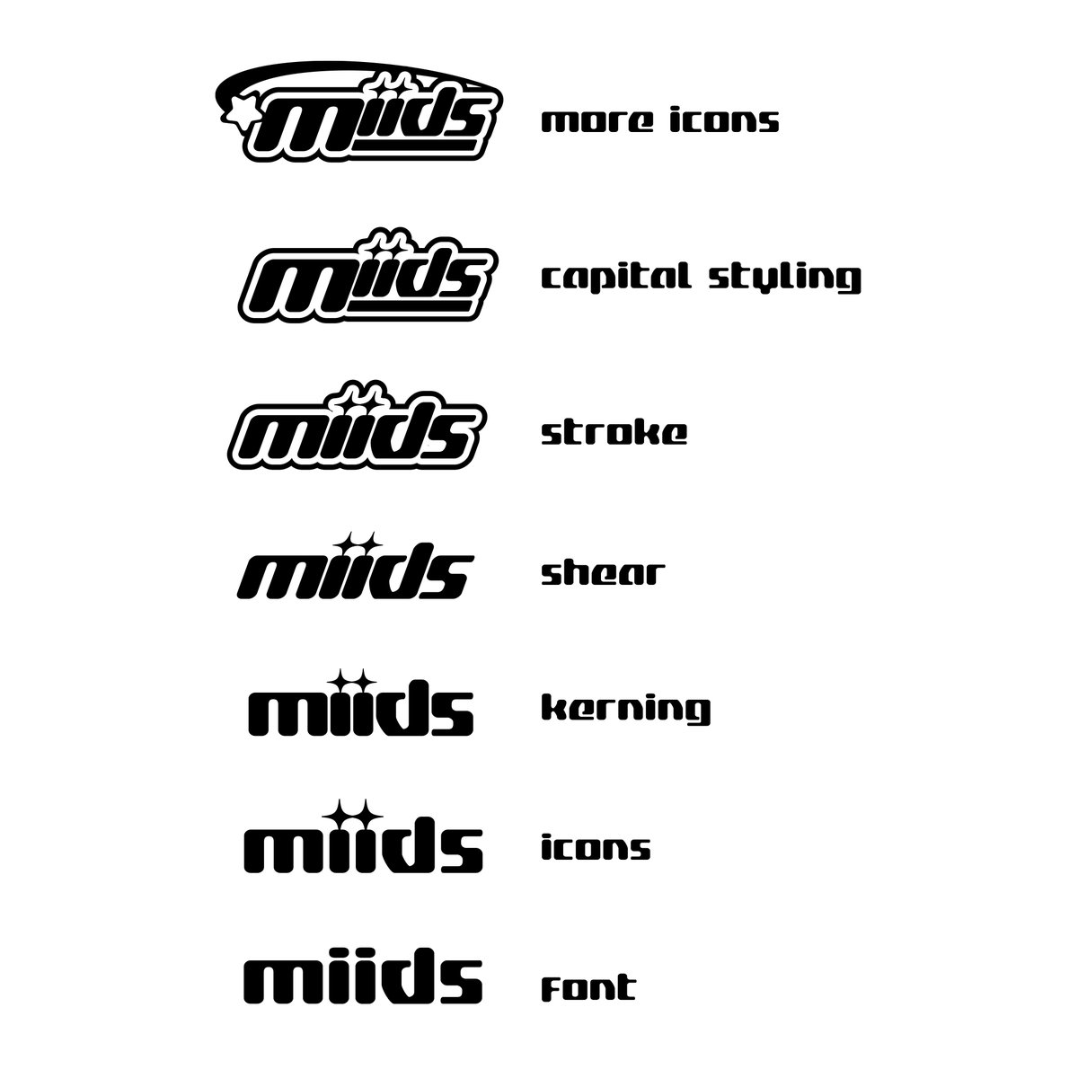 quick little step-by-step guide I made a few years ago for creating the best Y2K logos 💫 check my YouTube for an entire video breaking down this process!