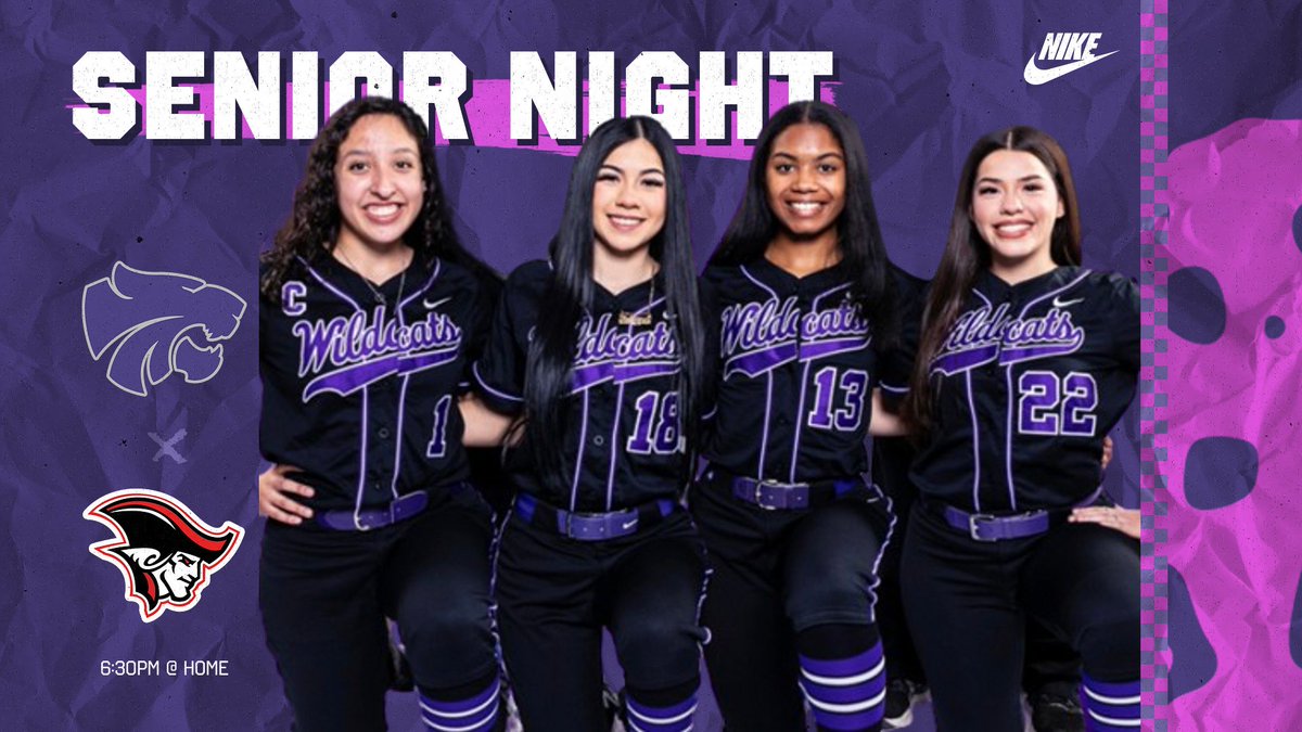 Lady Wildcats Softball (@wildcat_softbal) on Twitter photo ITS SENIOR NIGHT! Come out and support our '25 Lady Wildcats as they take on The Lady Patriots for the last time.
⏰: 6:30 PM
📍: HOME
#SurrenderTheMe4We #WeAreHumble #ProtectTheH
<a href="/Coach_RobMurphy/">Robert Murphy</a> <a href="/HumbleISD_HHS/">Humble High School</a> <a href="/HumbleISD/">Humble ISD</a> <a href="/HumbleISD_Ath/">Humble ISD Athletics</a> <a href="/MrCosby_HHS/">Mr. Cosby</a> ITS SENIOR NIGHT! Come out and support our '25 Lady Wildcats as they take on The Lady Patriots for the last time.
⏰: 6:30 PM
📍: HOME
#SurrenderTheMe4We #WeAreHumble #ProtectTheH
<a href="/Coach_RobMurphy/">Robert Murphy</a> <a href="/HumbleISD_HHS/">Humble High School</a> <a href="/HumbleISD/">Humble ISD</a> <a href="/HumbleISD_Ath/">Humble ISD Athletics</a> <a href="/MrCosby_HHS/">Mr. Cosby</a>