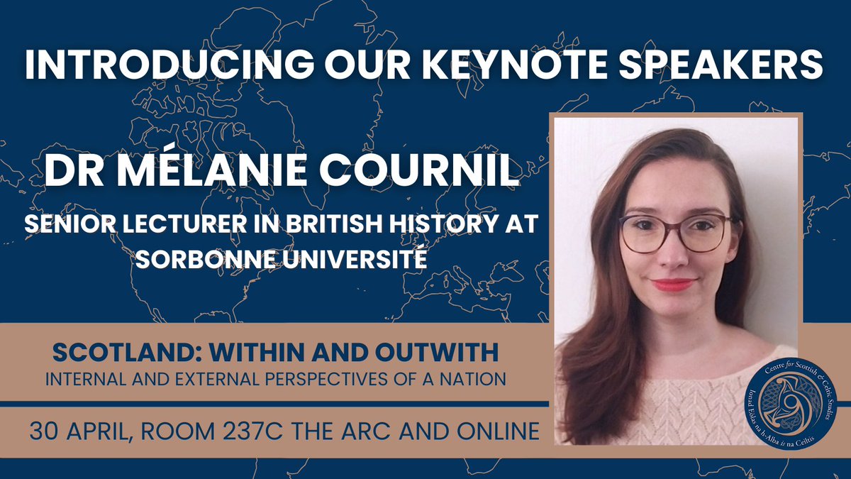 Joining the CSCS PG Symposium at our keynote panel discussion on the theme 'Scotland Within and Outwith: Internal and External Perspectives of a nation', we are thrilled to welcome Mélanie Cournil!