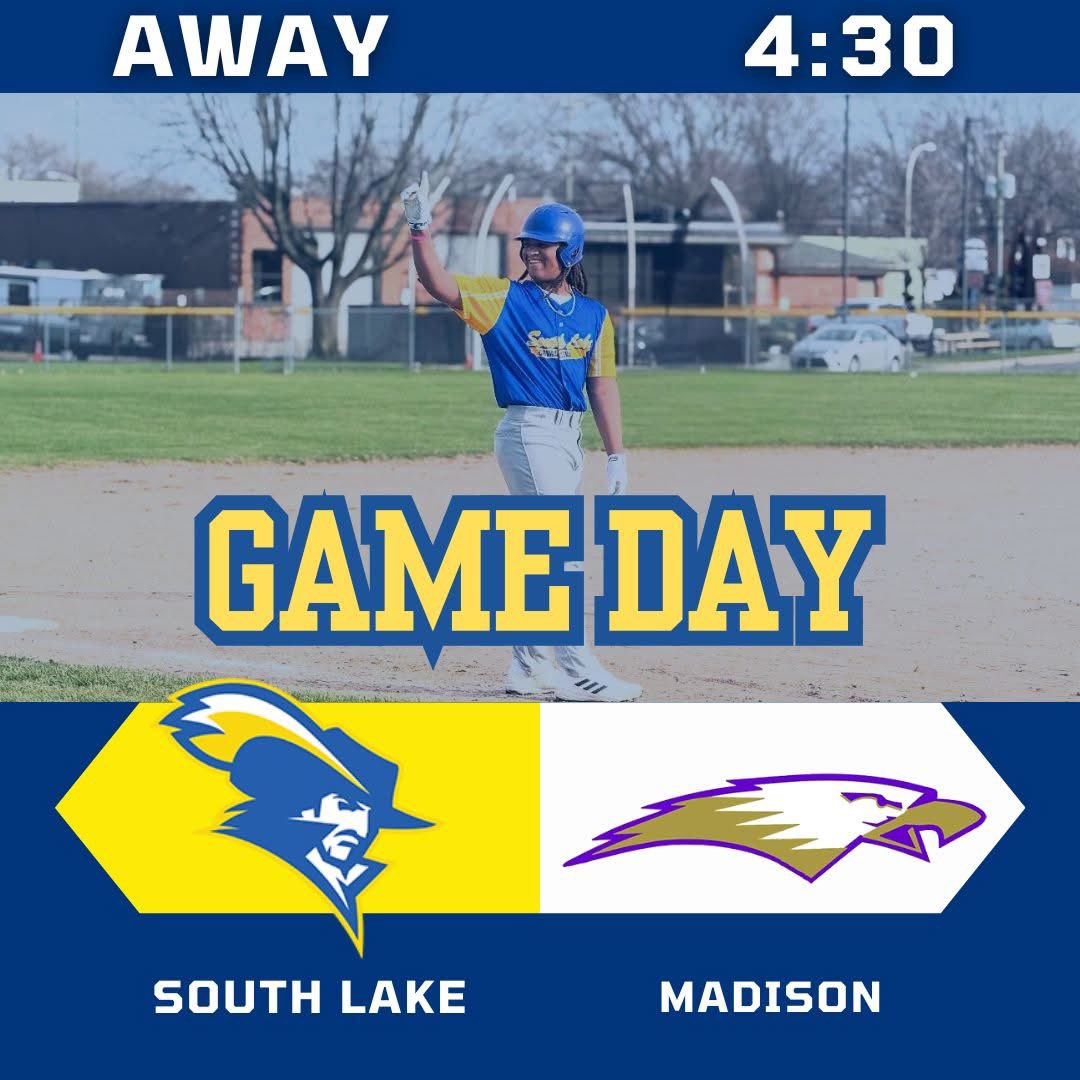 ⚾ Cavaliers Baseball – Road Game Today!

Our boys are headed to Madison for today’s matchup.
🕟 First pitch at 4:30 PM

Let’s go, South Lake! 💙💛 #CavalierPride #RoadGameReady