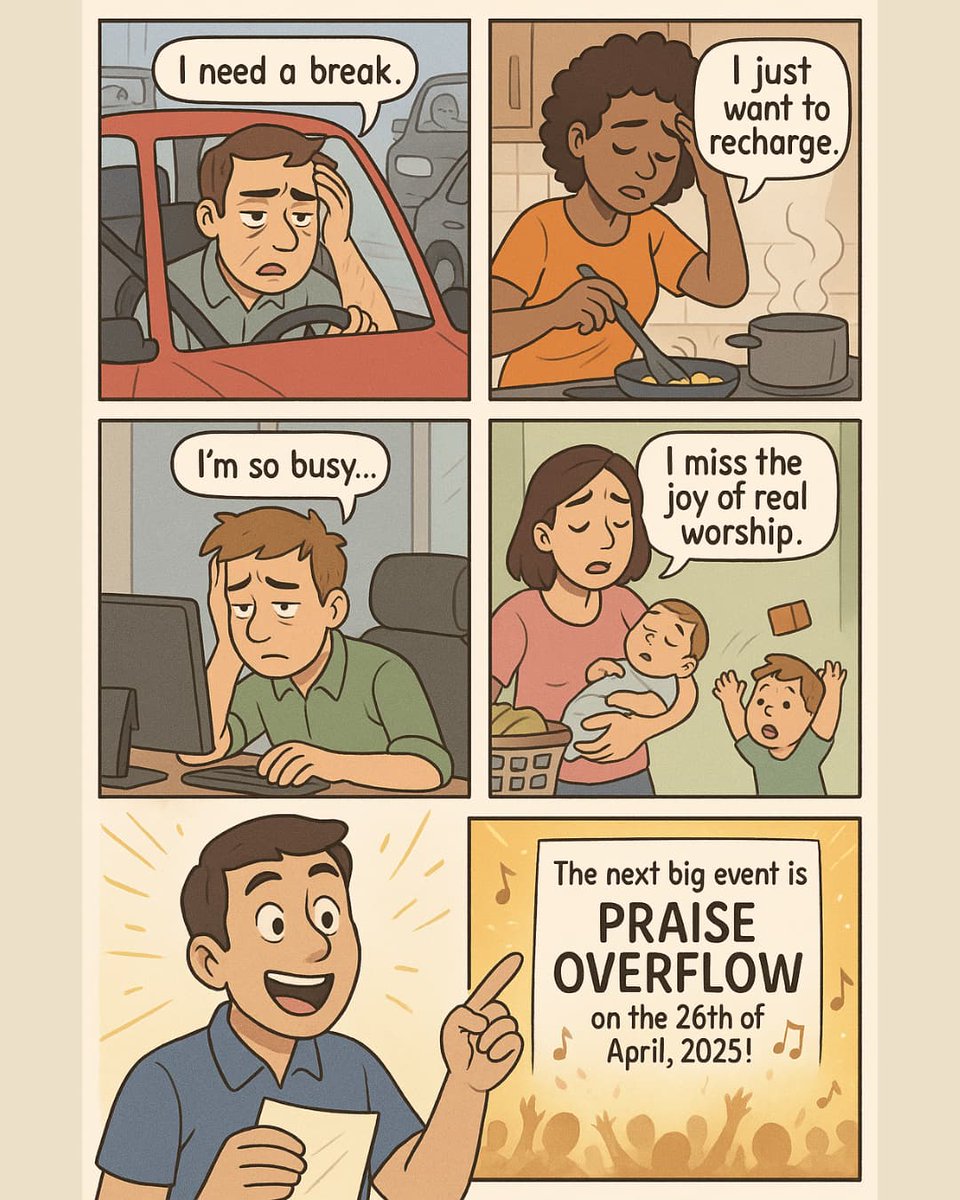 Praise_Overflow's tweet image. Feeling overwhelmed? Drained spiritually? Feeling grateful?Want to dance your way to bringing down the walls of Jericho? Or just longing for real worship again?

✨ It’s time to recharge, refresh, and reconnect… at PRAISE OVERFLOW! 

🔗 To register: forms.gle/hLmB6Aca9AEgxN…