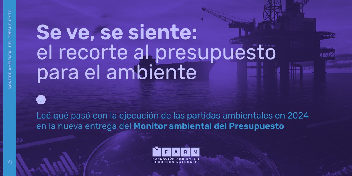 En 2024, las partidas ambientales sufrieron ajustes entre el 34% y el 81%. 
¿El resultado de esto? Cancelación de proyectos, despidos y una menor capacidad del Estado para garantizar el derecho al ambiente sano.

¿La data completa? En el Monitor ambiental de Presupuesto.  ¿El