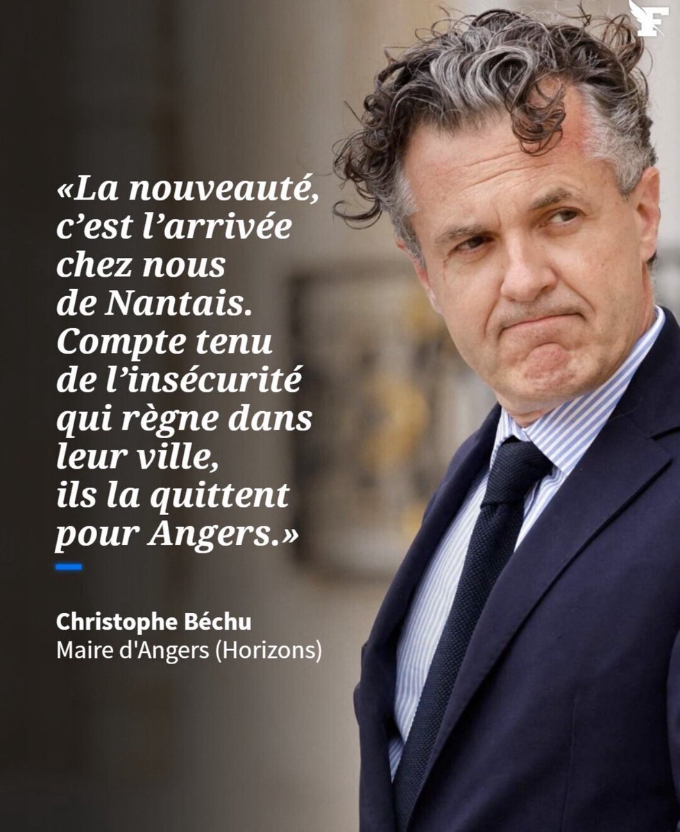 Il y a, entre le constat de <a href="/ChristopheBechu/">Christophe Béchu</a> et le bilan de <a href="/Johanna_Rolland/">Johanna Rolland</a> , le sentiment que #Nantes s’abîme. Le départ de Nantais vers <a href="/Angers/">Ville d'Angers</a> est le symptôme clair que notre ville est malade. 
#insecurite #cavachanger #Nantes2026