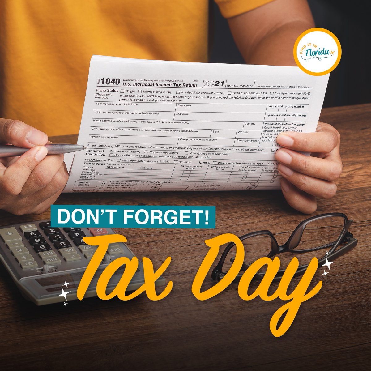 Don’t let Tax Day get you down! While you’re checking off your to-do list, don’t forget to treat yourself with something special from your local Florida retailer.