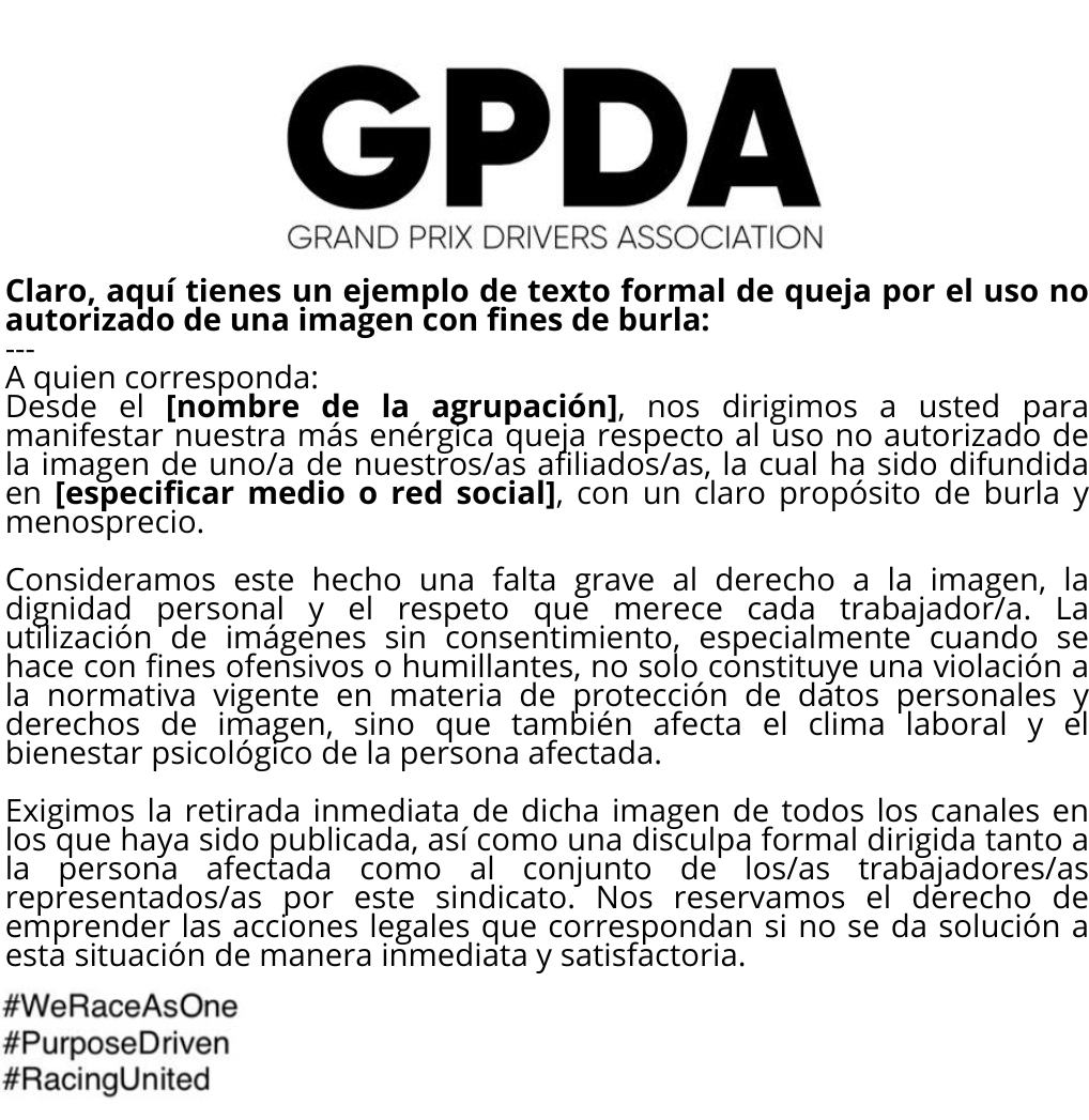 F1gmaOficial's tweet photo. 🚨| ATENCIÓN 
#GEORGERUSSELL ha demandado a la #FIA a través de la #GPDA por uso no autorizado de imagen con fines de burla. https://t.co/JU6vcDFGKy