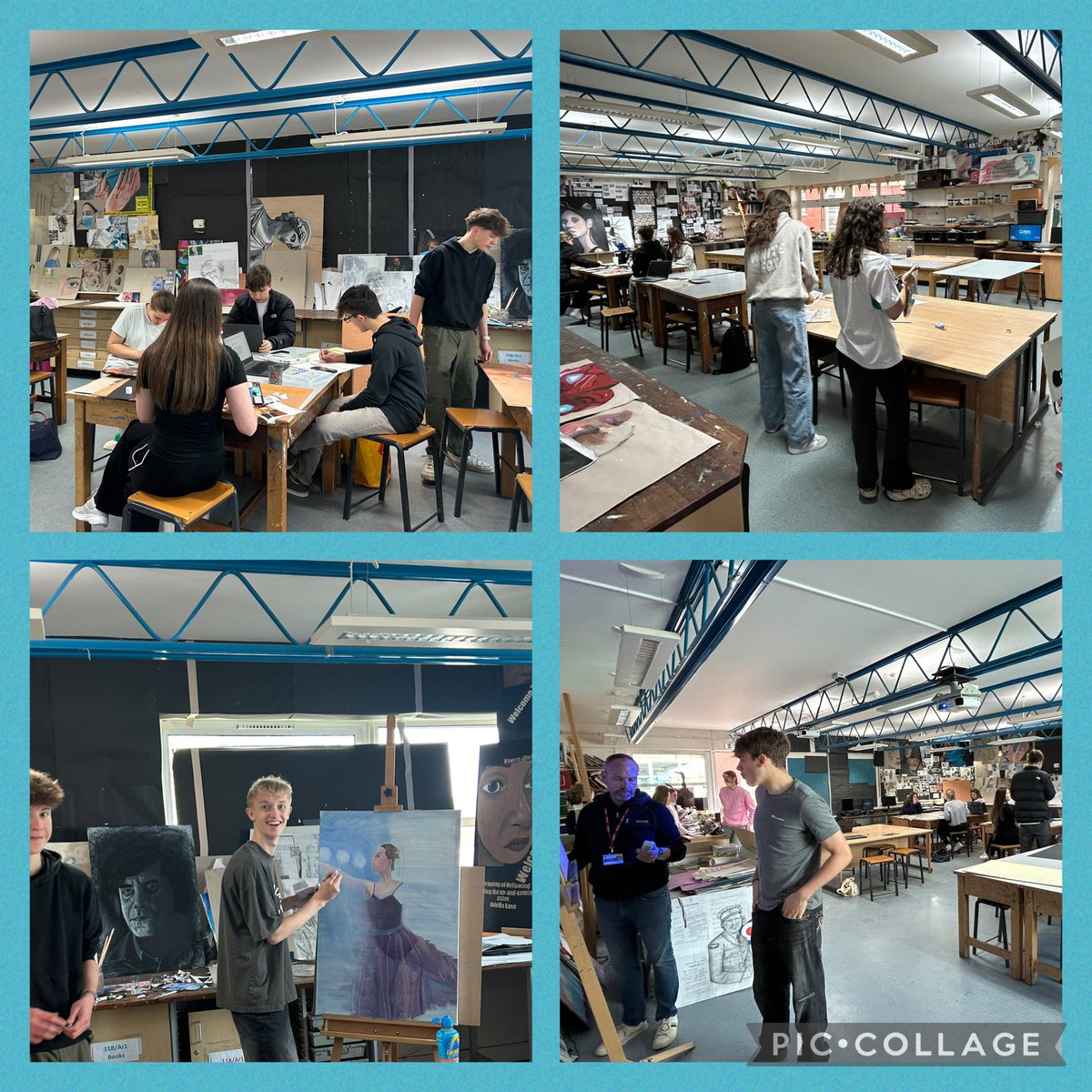A great turn out of year 11 art students today as they prepare for their GCSE Art exam <a href="/AlcesterAcademy/">Alcester Academy</a> after the Easter break