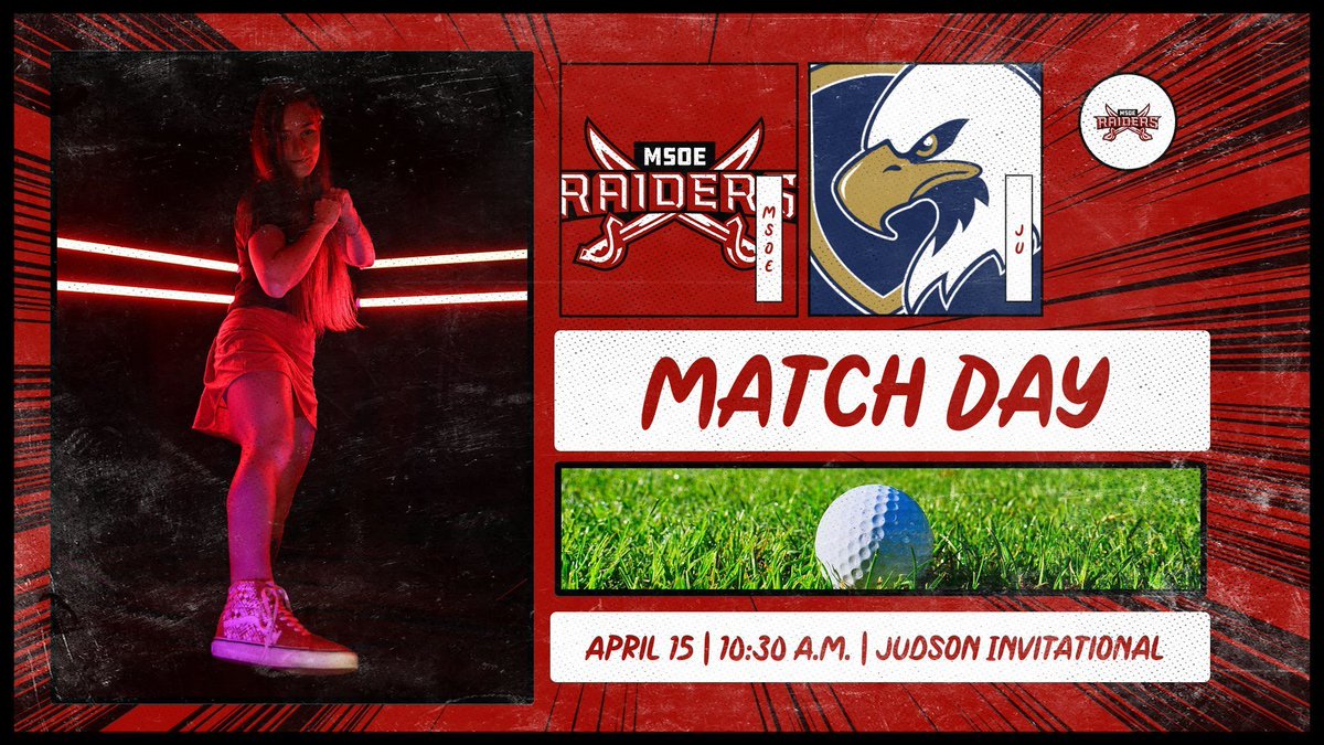 MSOE Raiders (@msoe_raiders) on Twitter photo 🚨MATCHDAY🚨
⛳️<a href="/MSOEWgolf/">MSOE Women’s Golf</a> at Judson Invitational
⏰10:30 A.M.
📍Randall Oaks | West Dundee, Ill.
#TheRaiderWay #d3golf 🚨MATCHDAY🚨
⛳️<a href="/MSOEWgolf/">MSOE Women’s Golf</a> at Judson Invitational
⏰10:30 A.M.
📍Randall Oaks | West Dundee, Ill.
#TheRaiderWay #d3golf
