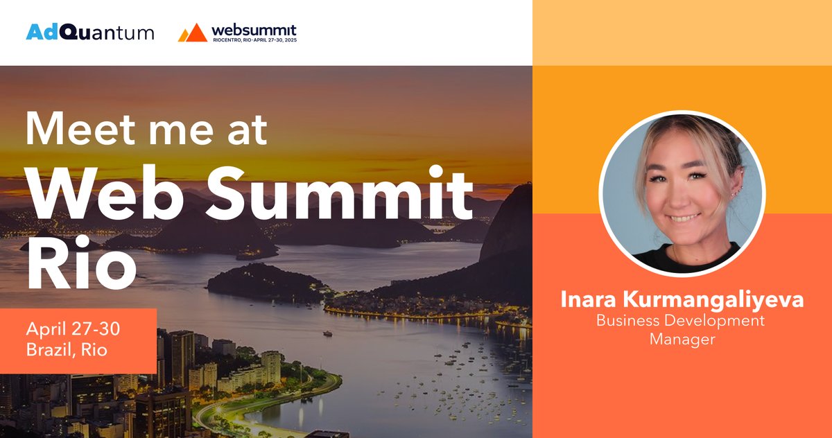 Are you planning to attend <a href="/WebSummitRio/">Web Summit Rio</a> on April 27-30?
The LATAM region is experiencing rapid growth and innovation, so we at <a href="/AdQuantum_Ltd/">AdQuantum_Ltd</a> are heading to Brazil. Simply can’t miss it!