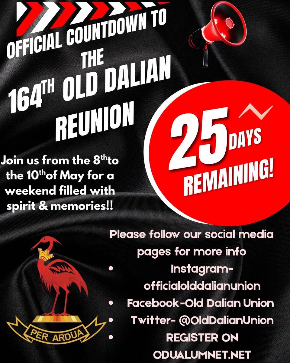 Let’s build up the spirit for a weekend with sports,Memorial Assembly,Dale Junior PTA Steak Evening,opening of the High Performance Centre&amp; our highlight the Official Reunion Luncheon &amp; Rugby Foundation Launch, where we celebrate the College, its proud Rugby(Booking essential.)