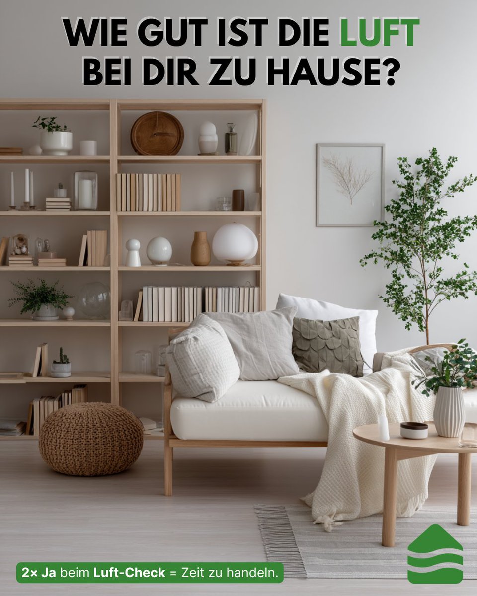 luftbudeGmbH's tweet image. Luftcheck: Wie ist dein Raumklima?

❓ Fenster beschlagen?
 ❓Müdigkeit am Morgen?
 ❓Schimmel oder Allergieprobleme?

2x Ja = Lüftung macht Sinn.

#luftqualität #luftcheck #wohnraumlüftung #airquality