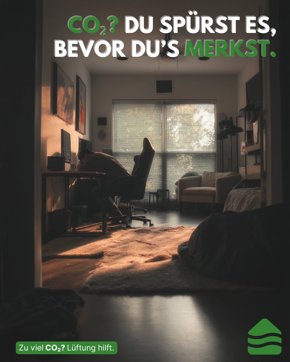 luftbudeGmbH's tweet image. Unsichtbar, aber spürbar: CO₂

🧠 Konzentration sinkt
 😴Müdigkeit steigt
 ❌Frische Luft fehlt

✅ Lüftungssysteme mit Sensor regeln das automatisch.

#co2 #luftqualität #wohnraumlüftung #airquality
