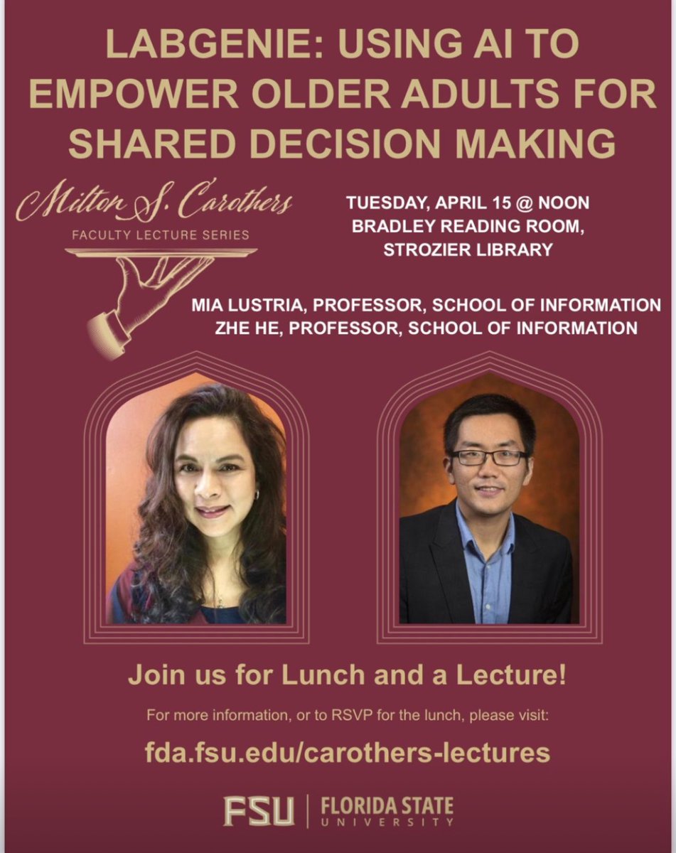 Honored to give a talk at the longest running lecture series at FSU! <a href="/FSUFaculty/">FSU Faculty</a>