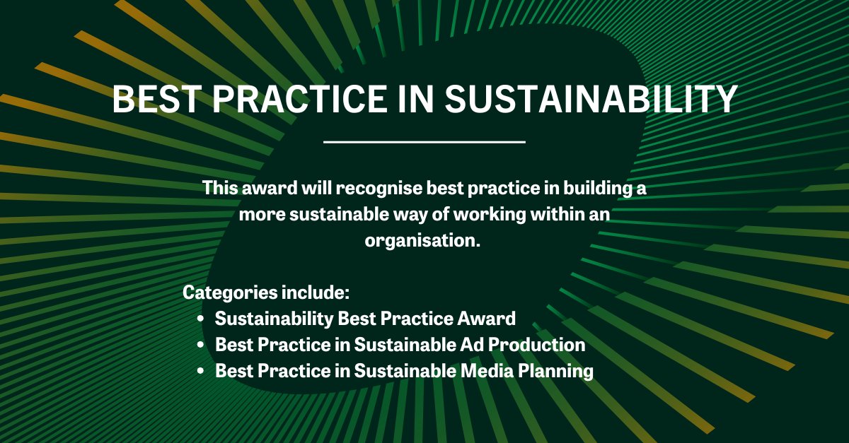 HubCampaign's tweet image. Which category is right for you?

The #AdNetZeroAwards celebrate groundbreaking campaigns driving sustainable advertising into the future.

Early bird deadline: 29 May

👀 Download the entry kit to see all the categories available: shorturl.at/WFBpO

#Campaign #AdNetZero…