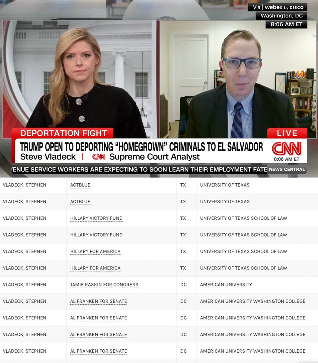 Steven Cheung (@stevencheung47) on Twitter photo CNN continues to have these "expert analysts" on to talk about immigration. The truth is that these morons, like <a href="/steve_vladeck/">Steve Vladeck</a>, are Democrat donors and anti-Trumpers. CNN continues to have these "expert analysts" on to talk about immigration. The truth is that these morons, like <a href="/steve_vladeck/">Steve Vladeck</a>, are Democrat donors and anti-Trumpers.
