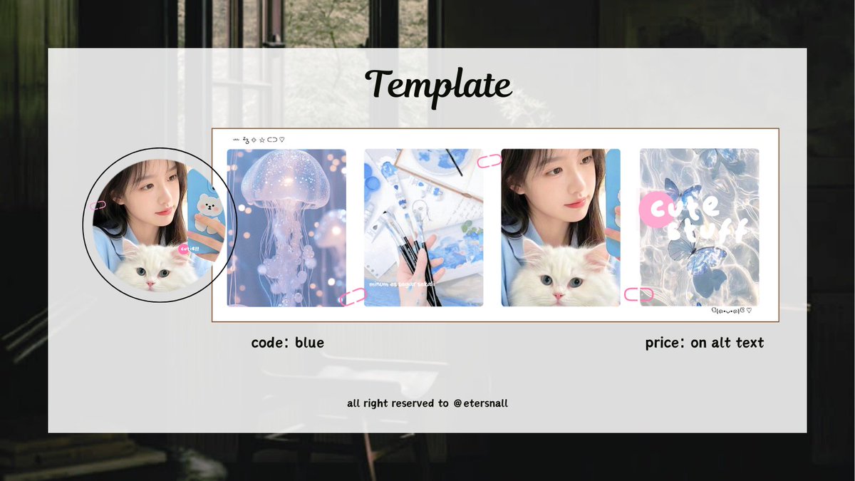 any interaction are cherised! 

halo, ini kali pertama debut 7 layout yang rencananya akan dijual as template. jika ada kesamaan dengan BA lain tolong beritahu melalui dm. untuk semua model layoutnya ufs! hatur nuhun. 

#zonauang
