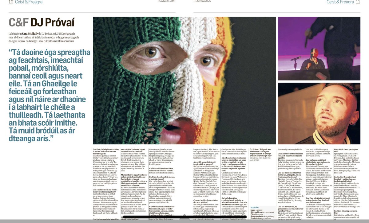 Beidh Scéal, forlíonadh nua Gaeilge, á fhoilsiú againn gach Máirt as seo amach.

Welcome to Scéal, our weekly Irish language supplement.