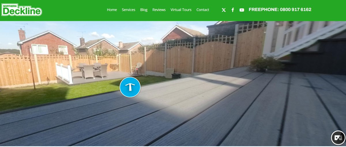 northdeckline's tweet photo. Take an immersive look at some of our decking installations by visiting our virtual tours page on our website:
https://t.co/OUTsycYRJK

#NorthernDeckline #Yorkshire #Lancashire #CompositeDecking #Decking #Garden #Home #HomeImprovement https://t.co/TO2tBiaYZj