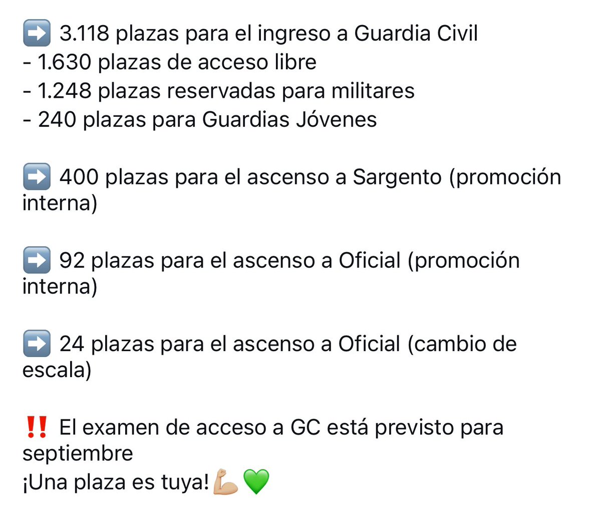 ProAlumno (@pro_alumno) on Twitter photo ¡Ya es OFICIAL!
Previsión examen SEPTIEMBREEEEEE🎉🥳🎊🎊
Informacion oficial de <a href="/guardiacivil/">Guardia Civil</a> ¡Ya es OFICIAL!
Previsión examen SEPTIEMBREEEEEE🎉🥳🎊🎊
Informacion oficial de <a href="/guardiacivil/">Guardia Civil</a>