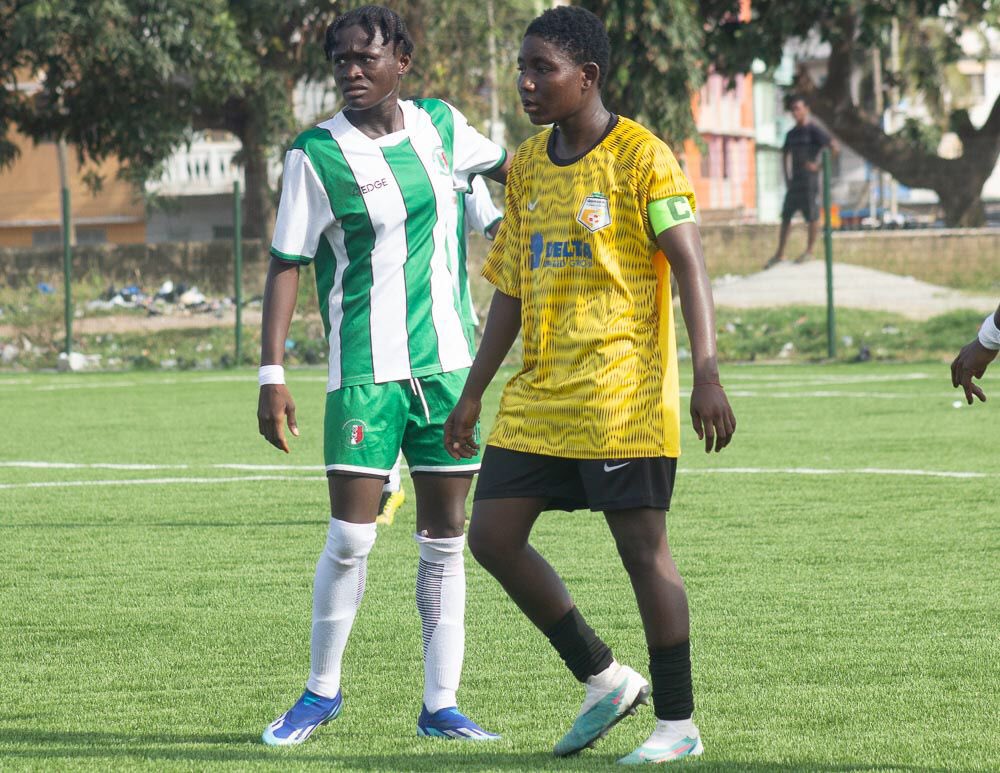 JoninaFc's tweet photo. She captained the team in both our first and last league outings of the season 🥰

Good afternoon 🌞 from the midfield general, @MatildaBFodu. 

#wearespecial
#DeltaUnitedGroup https://t.co/CoGjTWwfdf