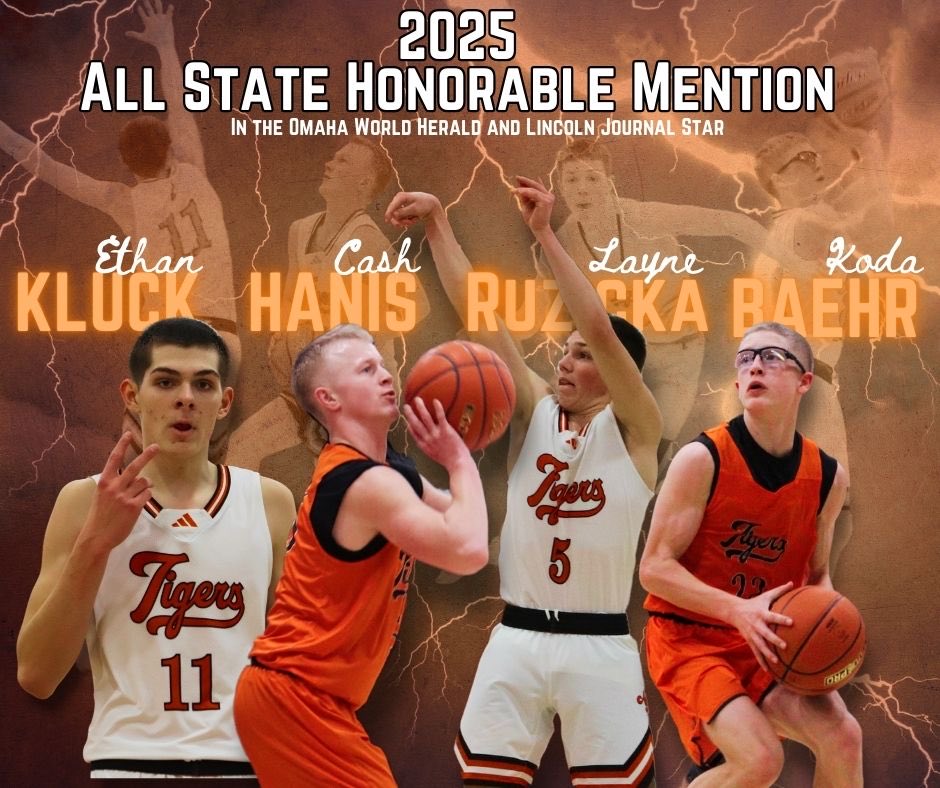NBC Boys Basketball (@nbc_bball) on Twitter photo Congratulations to <a href="/layne_ruzicka/">Layne Ruzicka</a> <a href="/HanisCash/">Cash Hanis</a> <a href="/kluck_ethan11/">Ethan Kluck</a> <a href="/Koda__B/">Koda B</a> on being named Honorable Mention All State in OWH and LJS - all had great years and proud of their accomplishments. #Tigers Congratulations to <a href="/layne_ruzicka/">Layne Ruzicka</a> <a href="/HanisCash/">Cash Hanis</a> <a href="/kluck_ethan11/">Ethan Kluck</a> <a href="/Koda__B/">Koda B</a> on being named Honorable Mention All State in OWH and LJS - all had great years and proud of their accomplishments. #Tigers