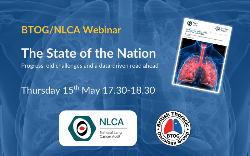 BTOG (@btogorg) on Twitter photo Webinar: State of the Nation 2025 – progress, old challenges and a data-driven road ahead - with <a href="/NLCA_uk/">National Lung Cancer Audit</a>
Thursday 15th May 2025 - 17:30 – 18:30
#LCSM
BTOG members can join the webinar on the day by logging in btog.org/signin/. If you’re not a BTOG member, please join Webinar: State of the Nation 2025 – progress, old challenges and a data-driven road ahead - with <a href="/NLCA_uk/">National Lung Cancer Audit</a>
Thursday 15th May 2025 - 17:30 – 18:30
#LCSM
BTOG members can join the webinar on the day by logging in btog.org/signin/. If you’re not a BTOG member, please join