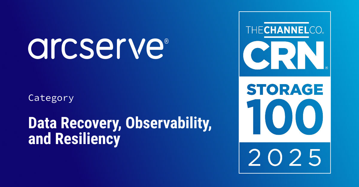 Arcserve's tweet image. We&apos;re honored! 🎉 #Arcserve is on CRN&apos;s 2025 Storage 100 list for Data Recovery, Observability, &amp;amp; Resiliency. 💾🔒

Big thanks to our channel partners &amp;amp; our team for propelling us to the top. 

Check out the full listing: crn.com/news/storage/2…

#CRNStorage100 #CyberResilience