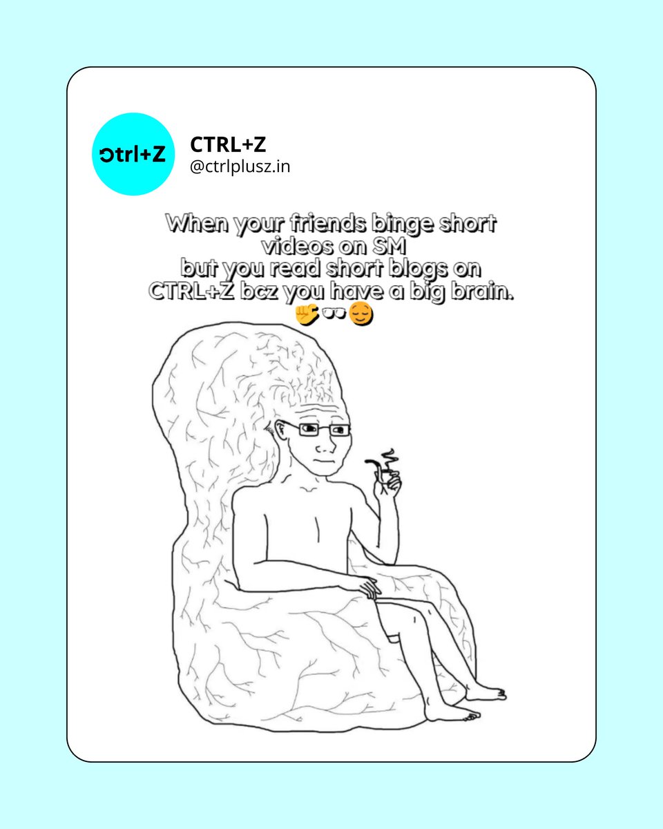 Team_CtrlZ's tweet photo. We see you. Choosing depth over dopamine hits.
Ctrl+Z isn’t just content—it’s a comeback. 🧠 ⚡ 

#Trendingnow #GenZ #SocialMedia #young #ElonMusk #Blog #Memes #Brainrot #funny https://t.co/D5bKYTWVP7